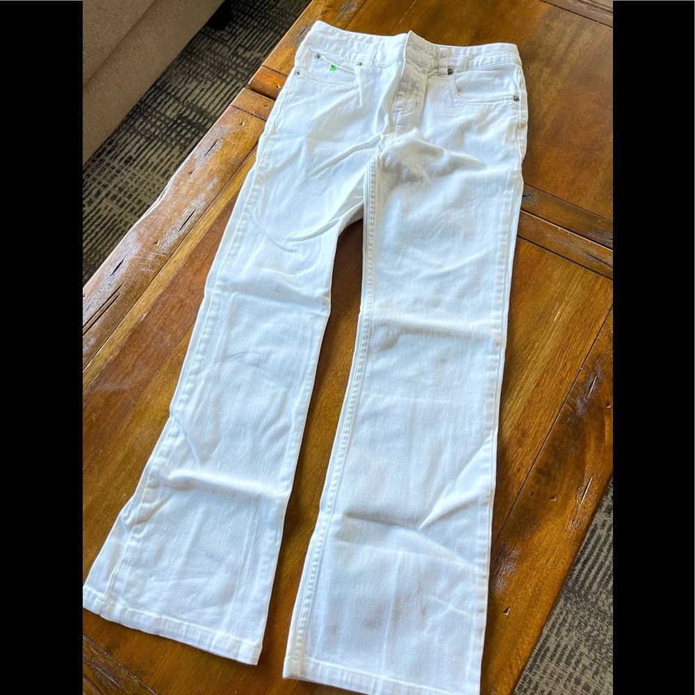 Boot cut white girls jeans sz10